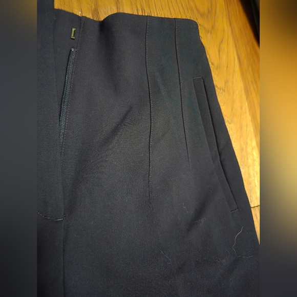 Navy tapered cigarette style pants - Picture 2 of 5